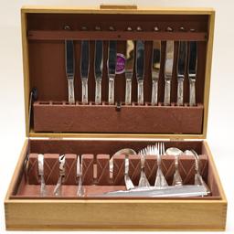 66 Pc. Reed & Barton "Silver Wheat" Sterling Set