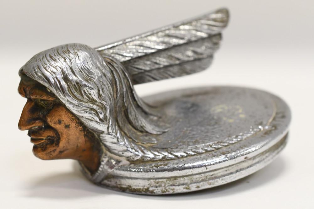 1929  Pontiac Indian Head Radiator Cap Mascot