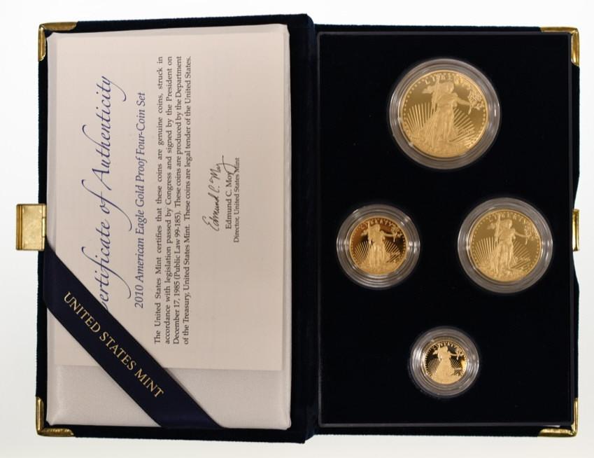 2010 American Eagle Gold Proof Four-Coin Set