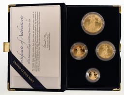 2010 American Eagle Gold Proof Four-Coin Set