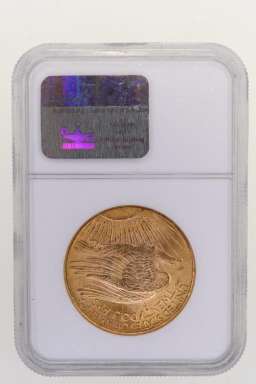1924 $20 Saint Gaudens Gold Coin NGC MS 63