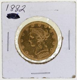 1882 US $10 Gold Liberty Head Coin XF/AU