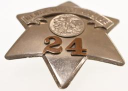 Obsolete Bensenville Police Pie Plate Badge