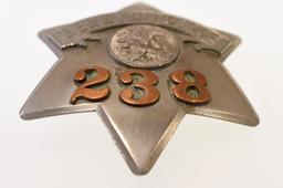 Obsolete Berwyn ILL Police Pie Plate Badge