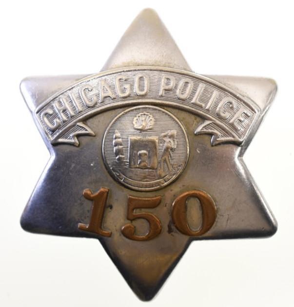 Obsolete Chicago Police Pie Plate Badge No.150