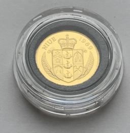 1989 Niue Proof Gold $200 General MacArthur Coin