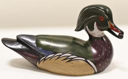 Charles "Chas" Moore Wood Duck Decoy DeKalb ILL