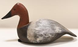 Vintage Glass Eye Star Bottom Redhead Duck Decoy