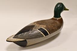 Vintage G.B. Graves Wooden Mallord Duck Decoy