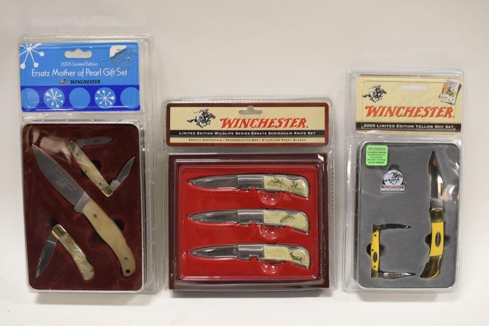 (3) Limited Edition Winchester Knife Sets