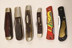 (6) Vintage Case XX Folding Knives