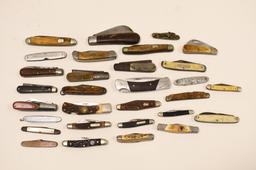 Lot Of 30 Vintage Folding Knives