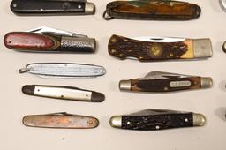 Lot Of 30 Vintage Folding Knives