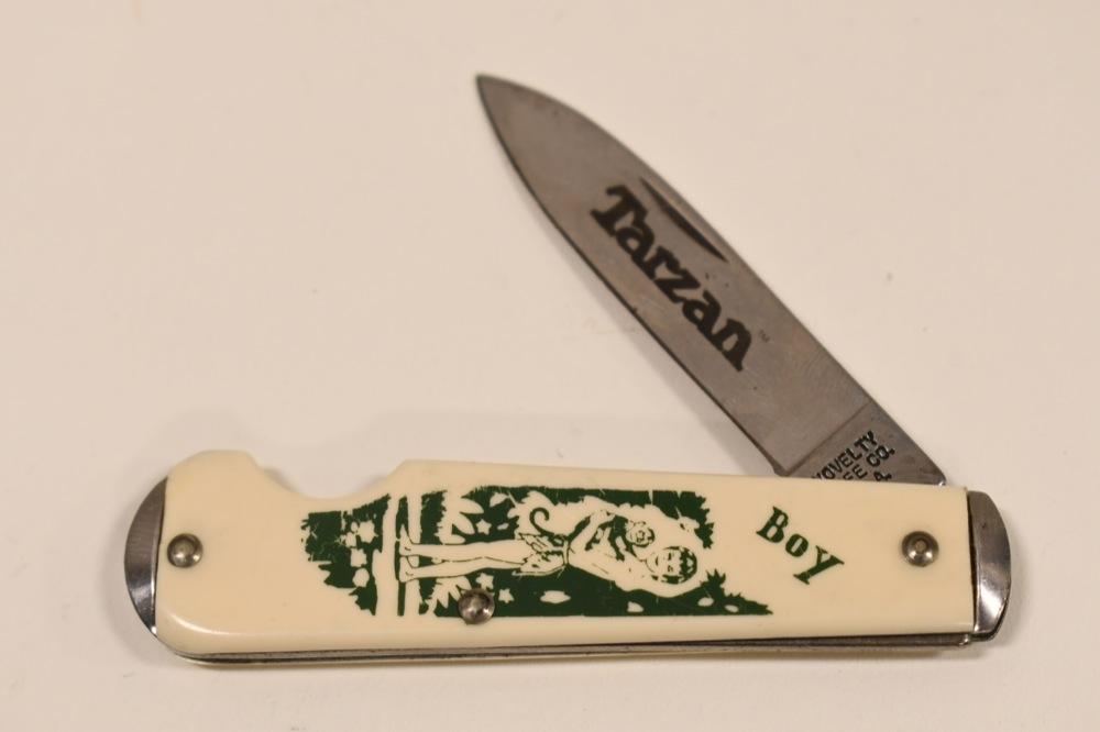3 Vintage Novelty Knife Co. Tarzan Folding Knives
