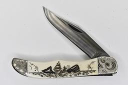 Case XX Moby Dick Folding Knife Shadow Box Display