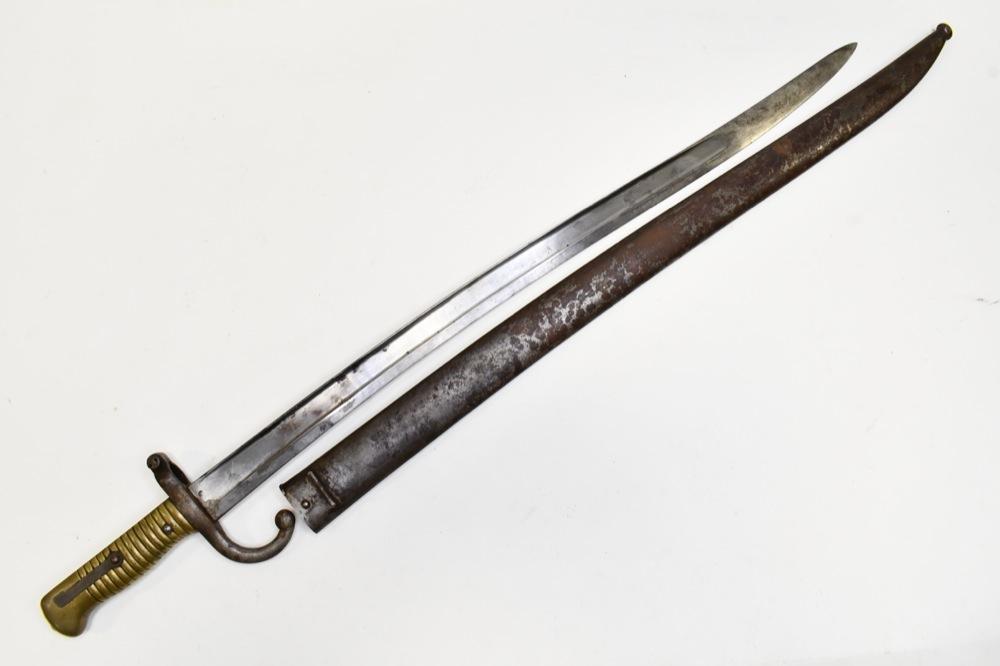 French Model 1866 Chassepot Yataghan Sword Bayonet