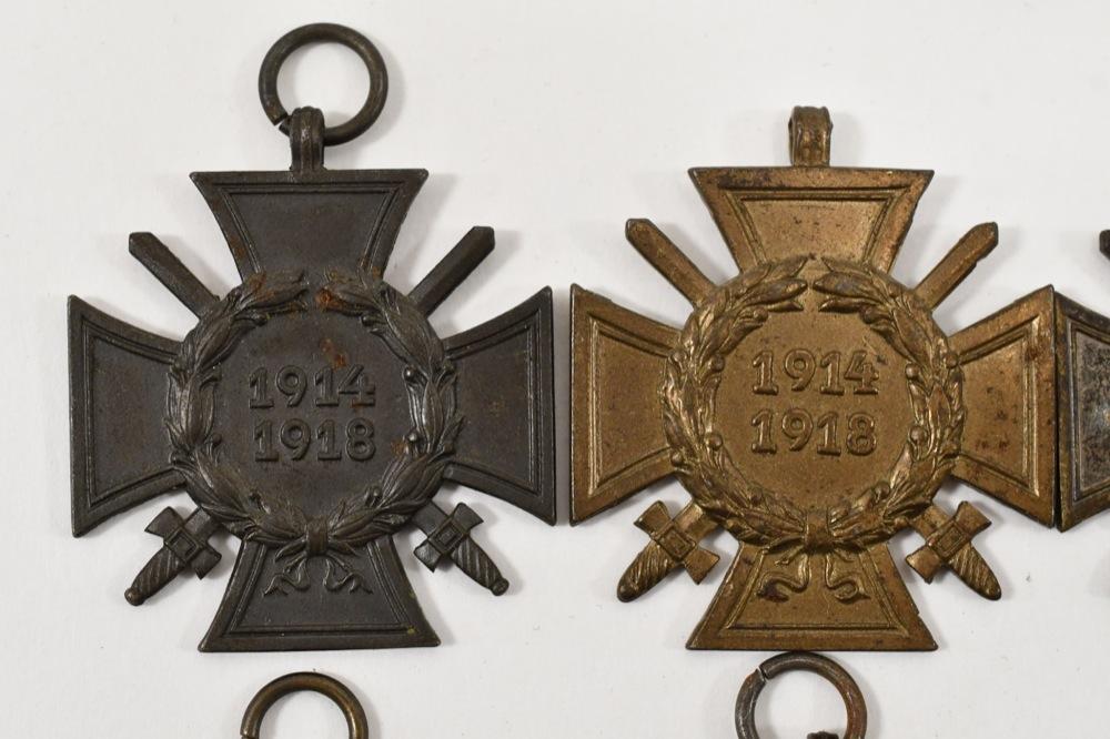 (8) 1914-1918 WWI German Hindenberg Honour Crosses