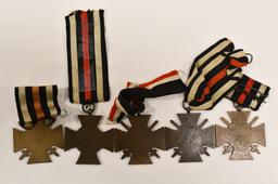 (5) 1914-1918 WWI German Hindenberg Honour Crosses