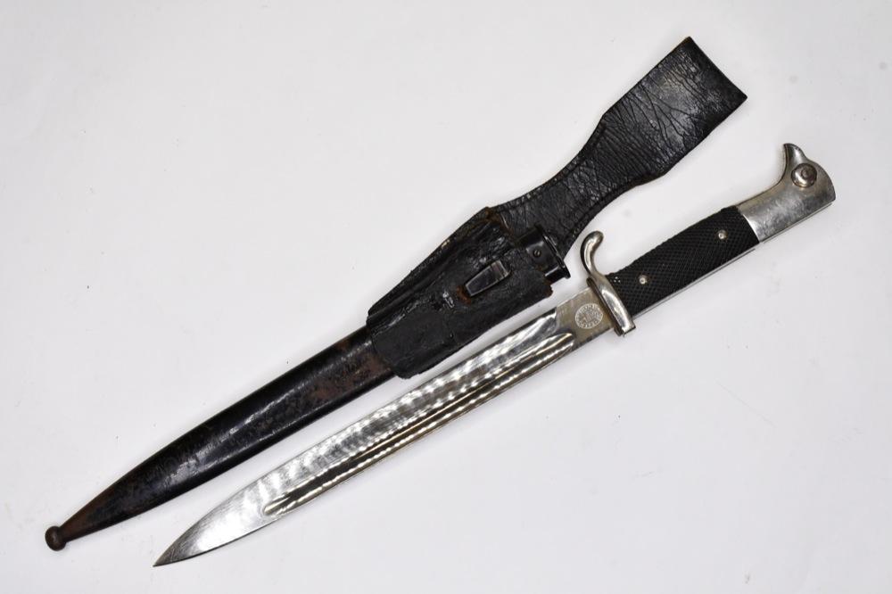 WWII German Dress Bayonet w/ Scabbard & Frog