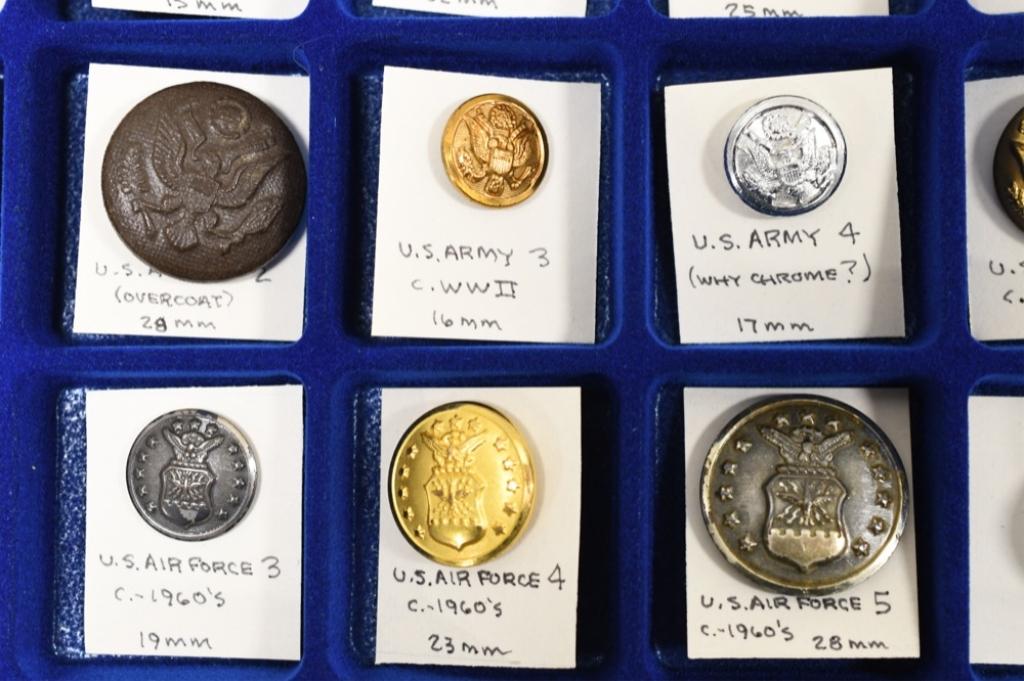 Vintage US MIlitary Button Collection