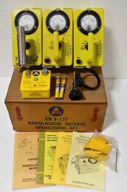 Cold War Era Civil Defense Radiation Detection Set