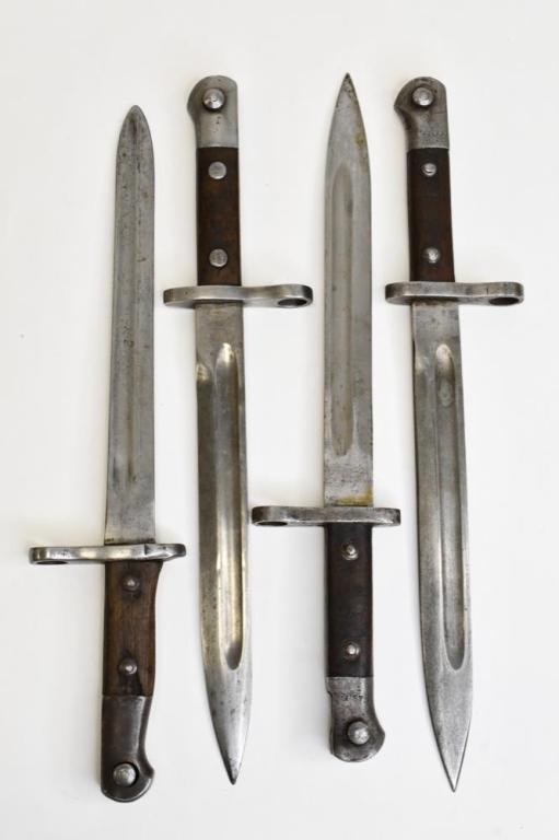 (4) Vintage Turkish M1935 Bayonets