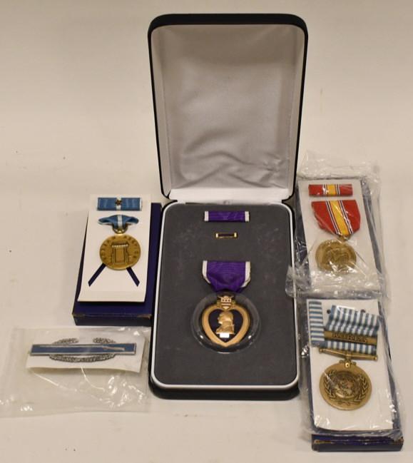 Named Korean War WIA Purple Heart Grouping