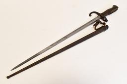 Model 1874 French Gras Bayonet w/ Scabbard