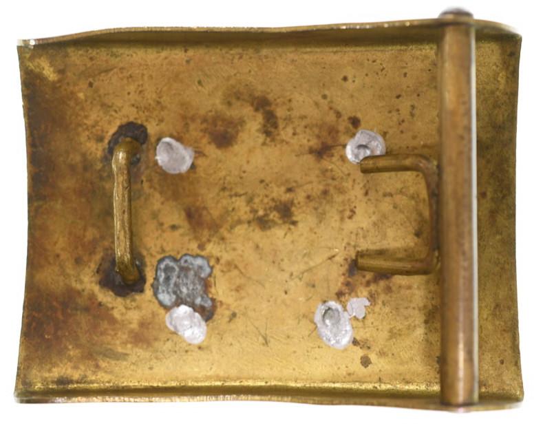 Imperial German Miners Brass Belt Buckle