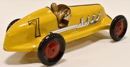 Marx Pressed Steel Race Car #4 Push Model