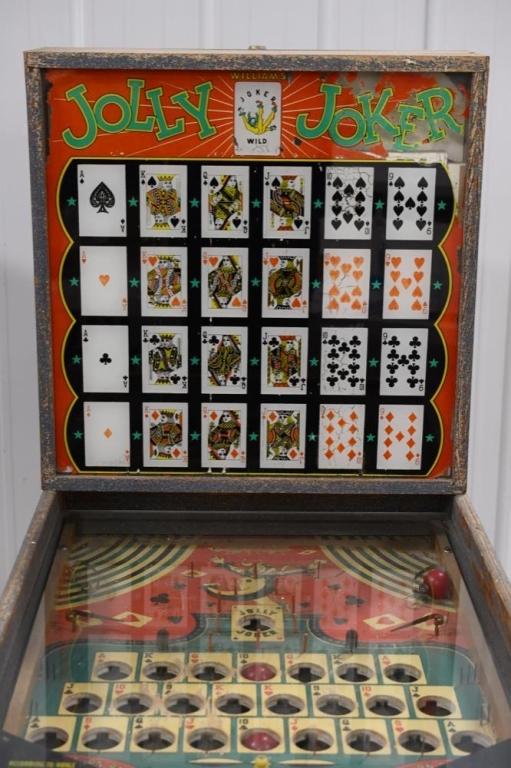 Vintage 5¢ Williams Jolly Joker Coin-Op Poker Game