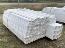New (8) 6'x6' White Vinyl Fence Panels