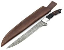 Damascus Kitchen Knife w/ Synthetic Handle