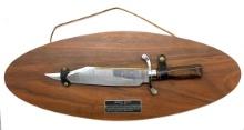 A Reproductions Bowie Knife by Carvel Hall