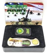 Fury US Army Commemorative Knife Set w/ Tin