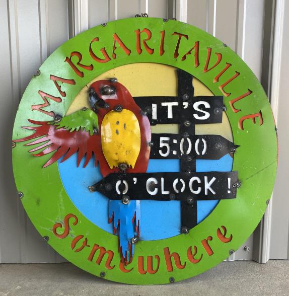 24" Metal Margaritaville Sign