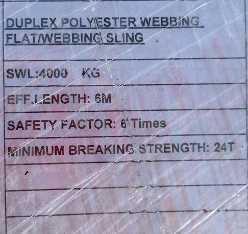 Duplex Polyester Webbing Flat/Webbing Slings