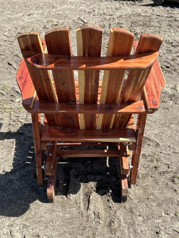New Wooden Glider Chair