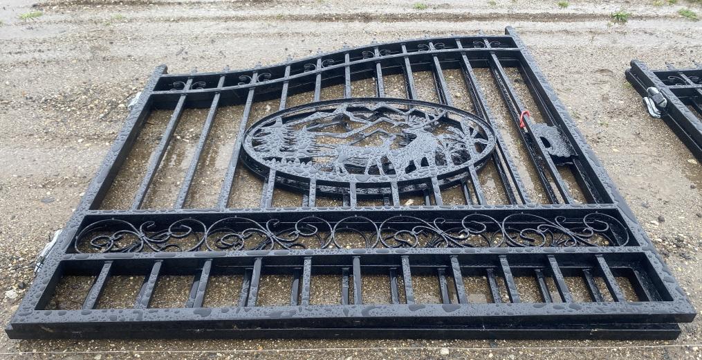 14' Bi-Parting Wrought Iron Gate