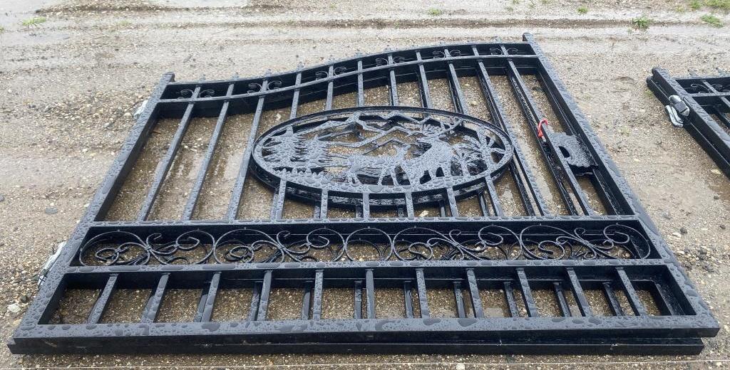 14' Bi-Parting Wrought Iron Gate