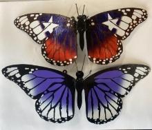 2 Metal Butterflies