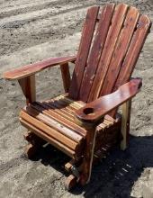 New Wooden Glider Chair