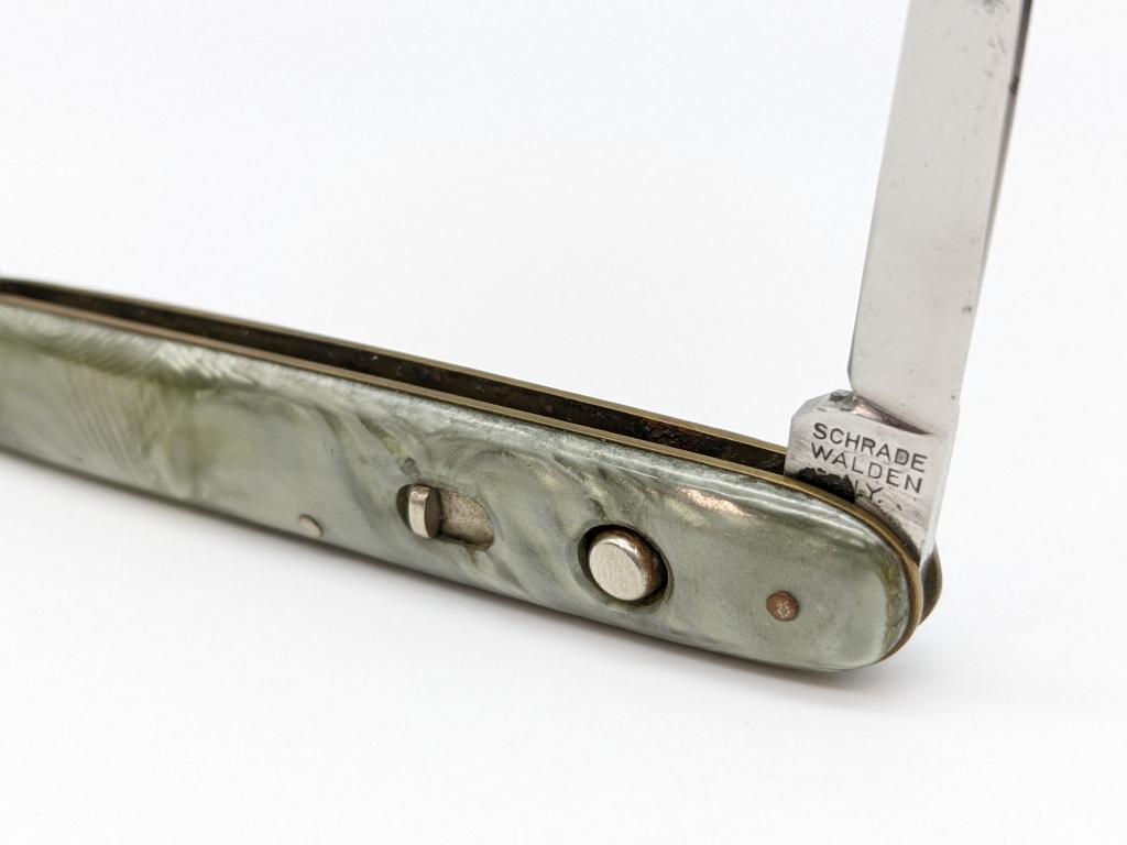 Schrade Walden Marbled Double Switchblade