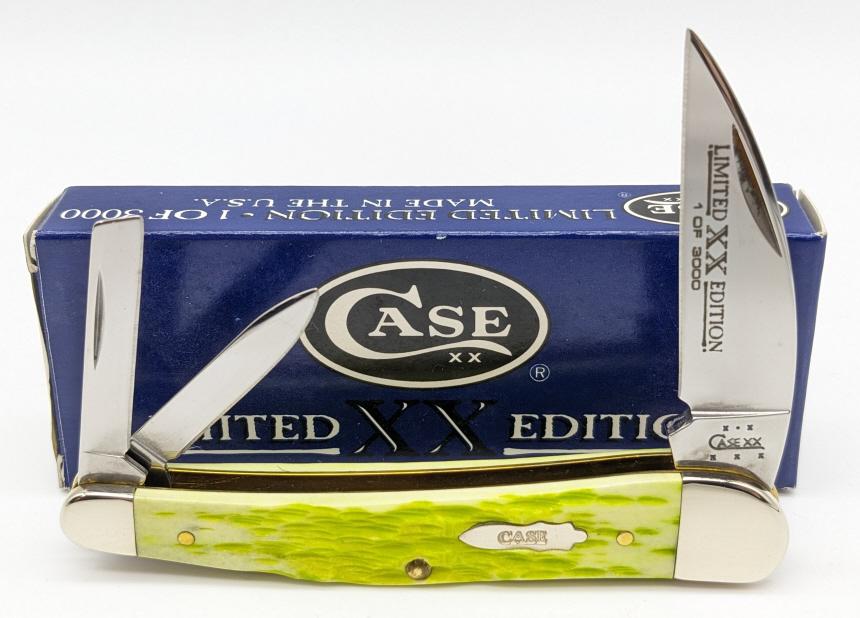 Ltd 2004 Case XX Key Lime Green Seahorse Whittler