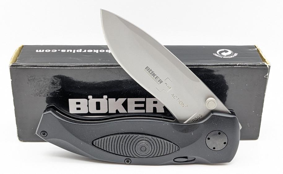 NIB Boker Plus Action 2 Combo Auto / Manual Knife