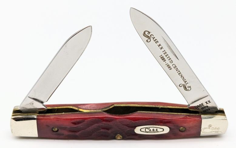 Ltd 1989 Case XX 100th Anni Red Bone Jack Knife