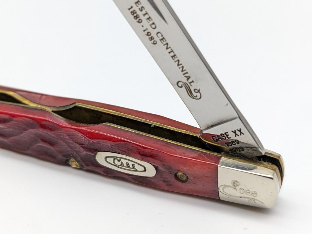 Ltd 1989 Case XX 100th Anni Red Bone Jack Knife