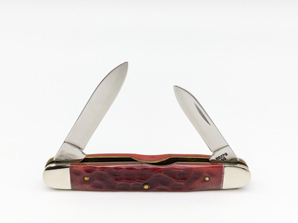 Ltd 1989 Case XX Anni Red Bone Pen Senator Knife