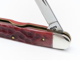 Ltd 1989 Case XX Anni Red Bone Pen Senator Knife