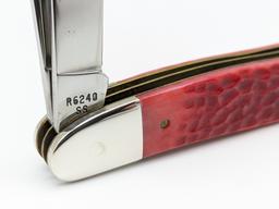 Ltd 1989 Case XX Anni Red Bone Dogleg Jack Knife